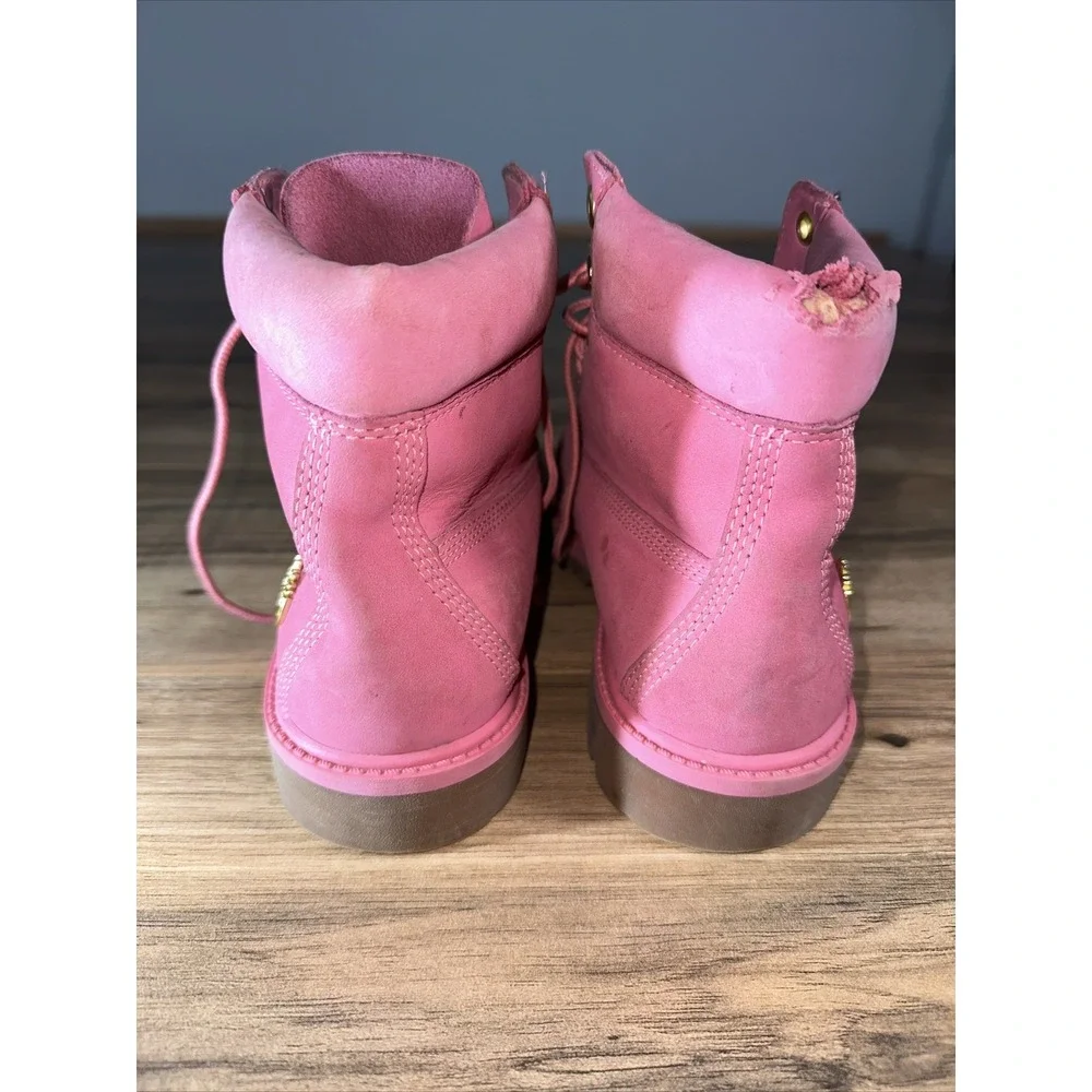 Timberland Winter Boots Pink‎ 6 inch Premium Waterproof Kid's Size 6